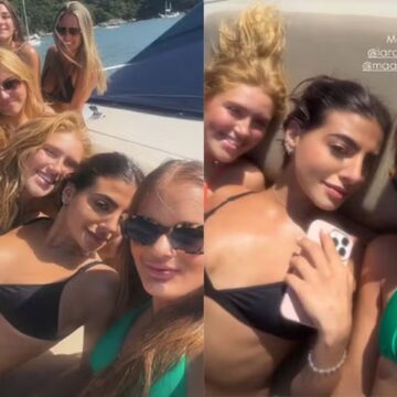 Rafaella Justus curte passeio de lancha com amigas: “Em boa companhia”