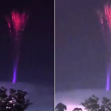 Raio azul raríssimo é registrado durante tempestade na Argentina
