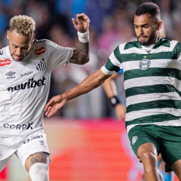 Santos empata com o Coritiba, e Neymar resume a noite de frustração na Vila