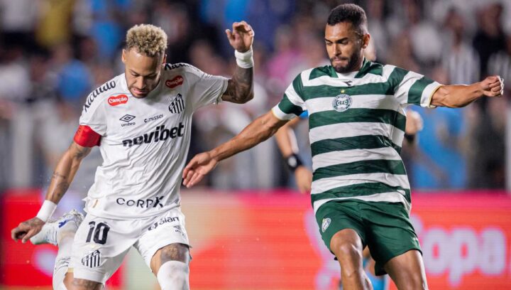 Santos empata com o Coritiba, e Neymar resume a noite de frustração na Vila