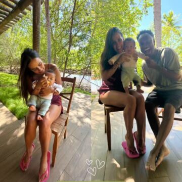 Carol Peixinho e Thiaguinho curtem manhã de sexta-feira santa em destino paradisíaco