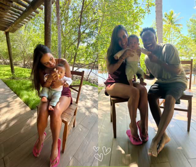 Carol Peixinho e Thiaguinho curtem manhã de sexta-feira santa em destino paradisíaco