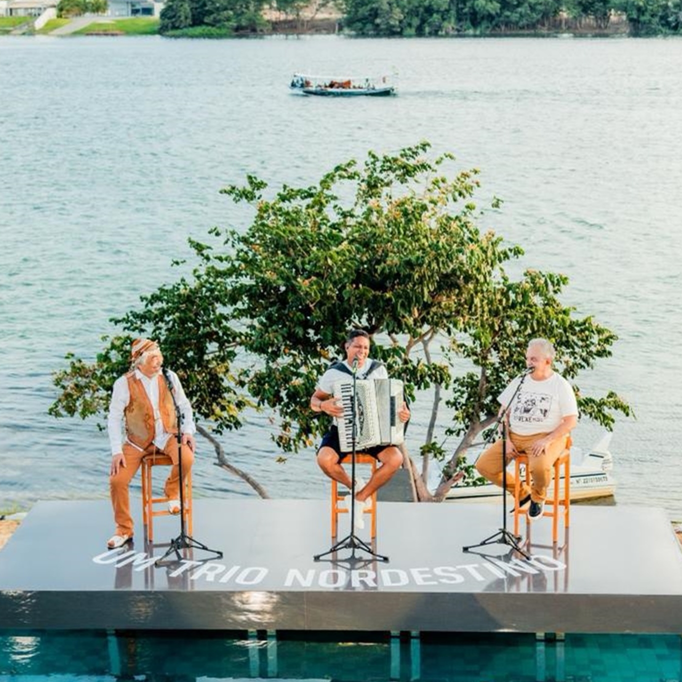Flávio José, Targino Gondim e Santanna anunciam projeto especial de forró gravado no Rio São Francisco