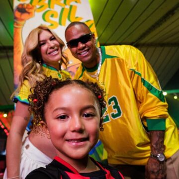 Léo Santana comemora 38 anos com festa em Salvador em clima de Copa; veja fotos