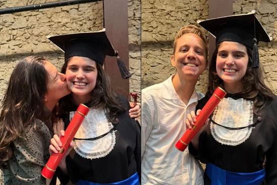 Aos 24 anos, filha de Tadeu Schmidt celebra importante conquista