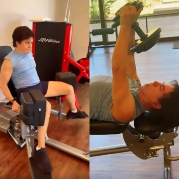 Xororó impressiona ao aparecer em treino pesado na academia; veja vídeo