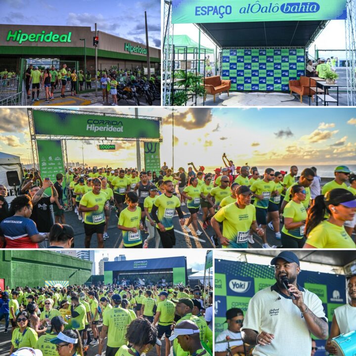 Corrida Hiperideal reúne 1,2 mil atletas na orla de Salvador; veja fotos