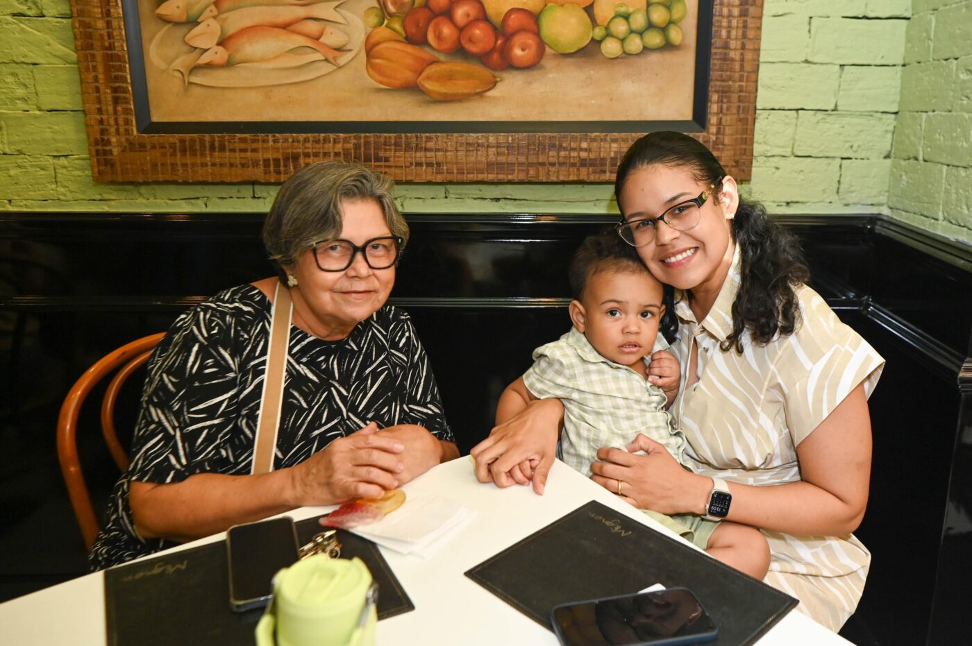 Piedade Santana, Luana Soares e Nathan Santos