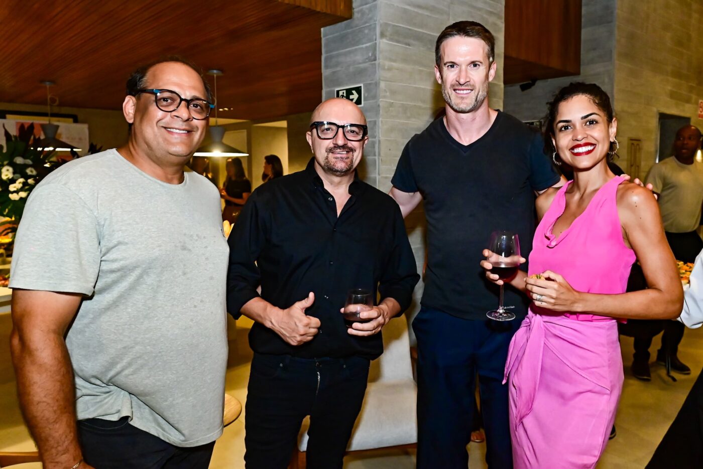 Angelo Malaquias, Corrado Fumagalle, Samuel Whitney e Thais Whitney