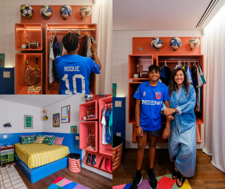 Regina Casé mostra quarto novo do filho Roque após reforma e celebra fase dos 13 anos