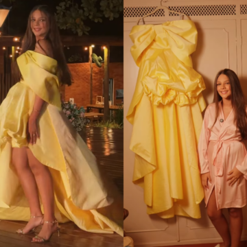 Neta de Leonardo, Maria Sophia mostra primeiro look para festa luxuosa de 15 anos