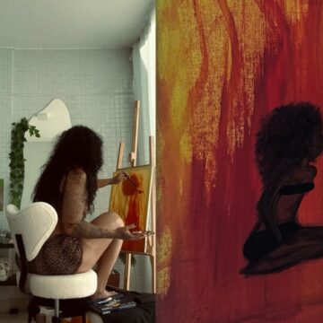 Filha de Carla Perez e Xanddy, Camilly Victória surge pintando quadro nas redes