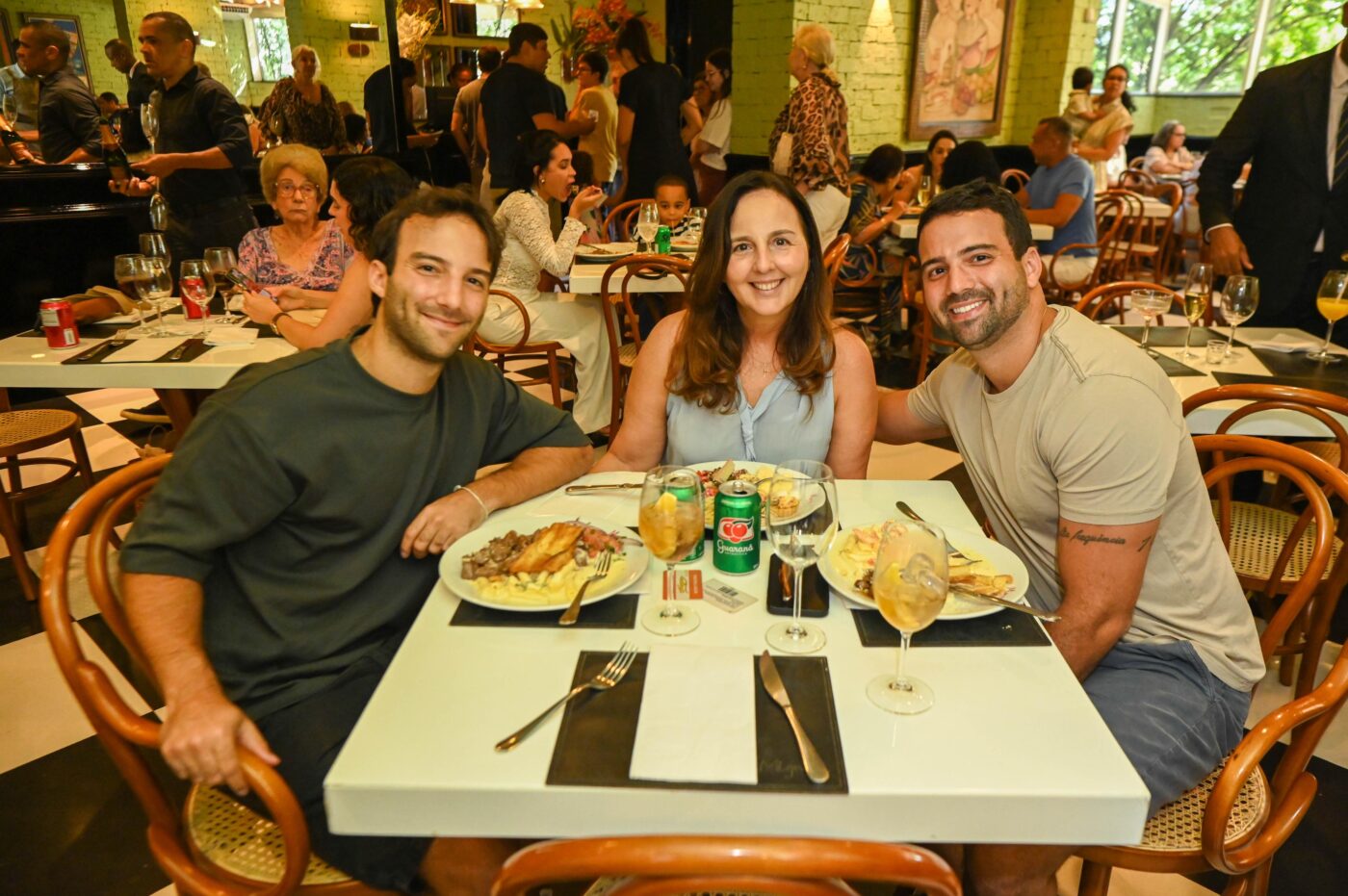 Bruno, Cynthia e Jorge Medauar
