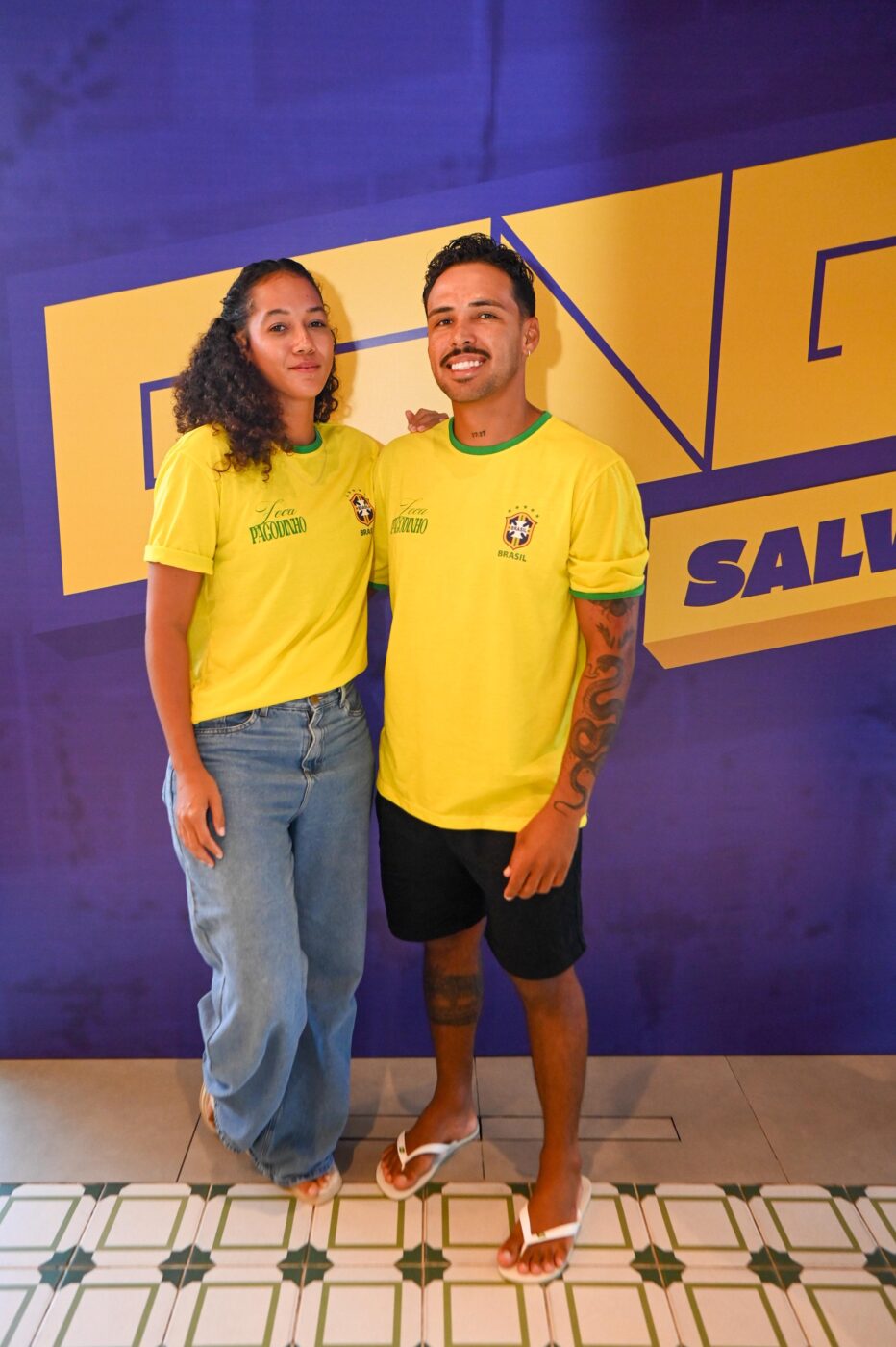 Maria Vitória e Sidnei Santos