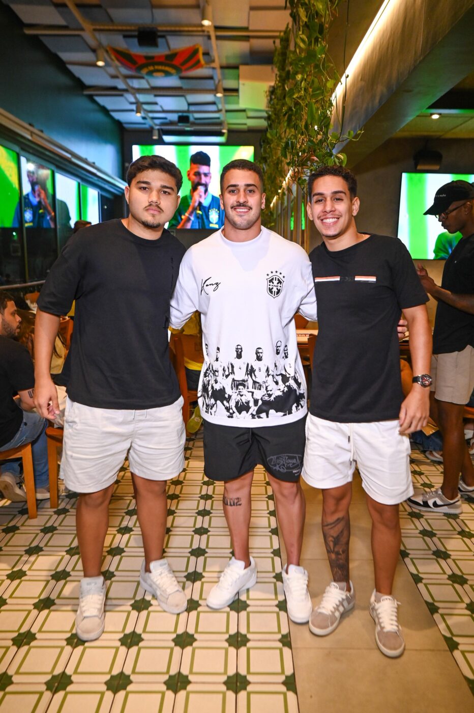 Caio Borges, Levi Ferreira e João Gurjão
