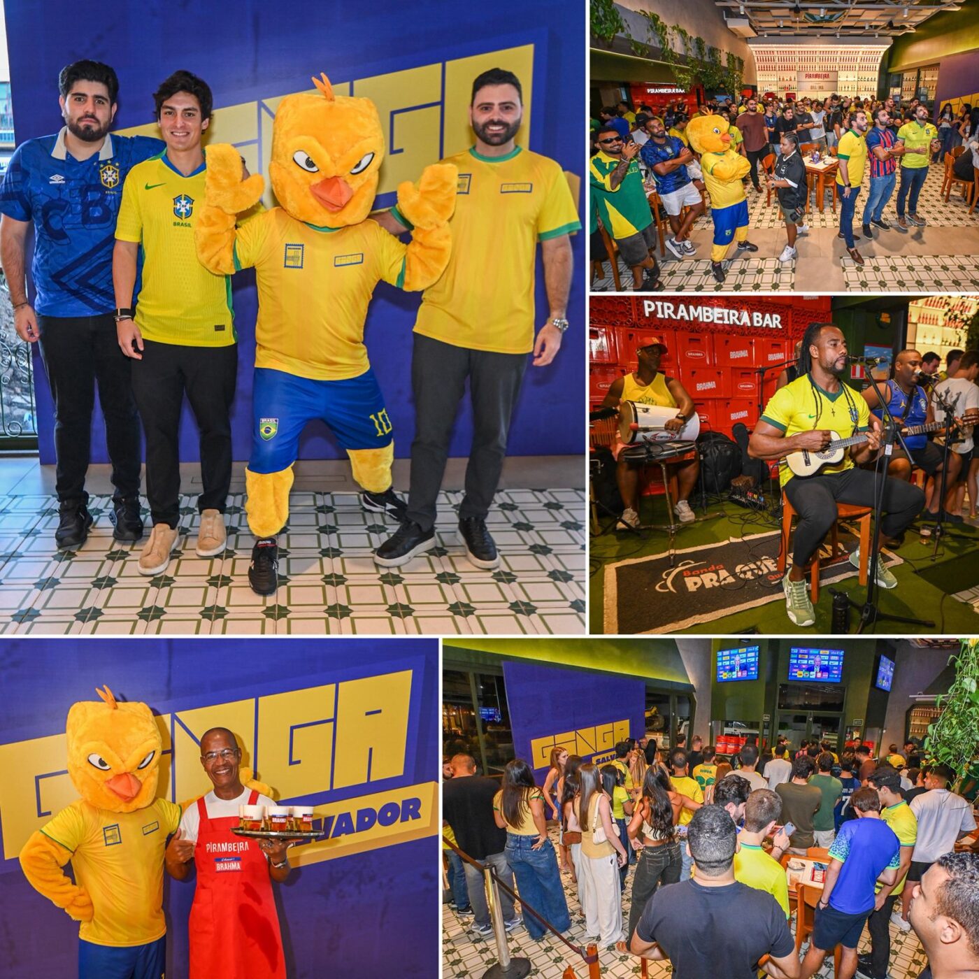 Ginga Salvador reúne convidados em bar na Pituba para acompanhar convocação da Seleção Brasileira; veja fotos