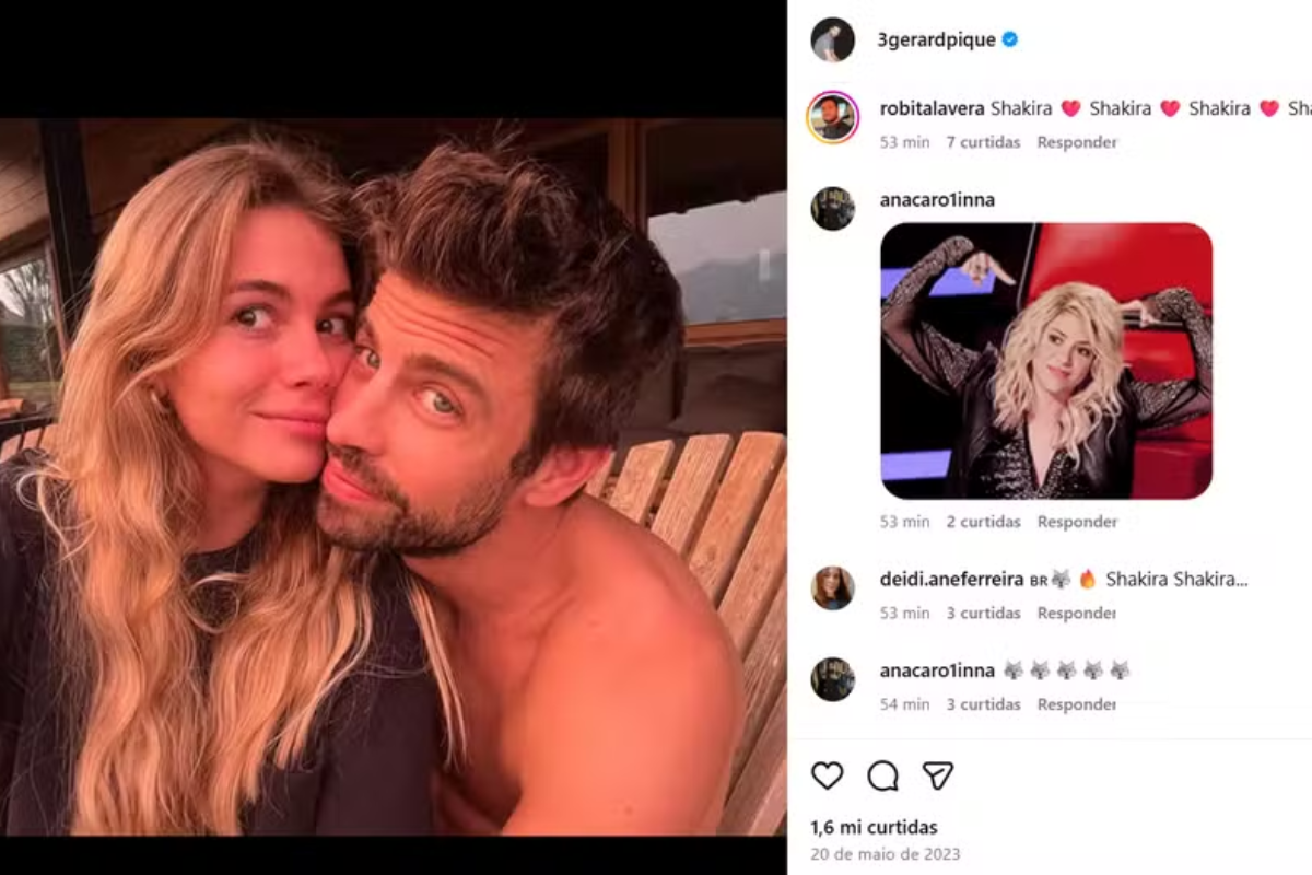 Fãs brasileiros invadem perfil de Gerard Piqué e exaltam Shakira após show no Rio