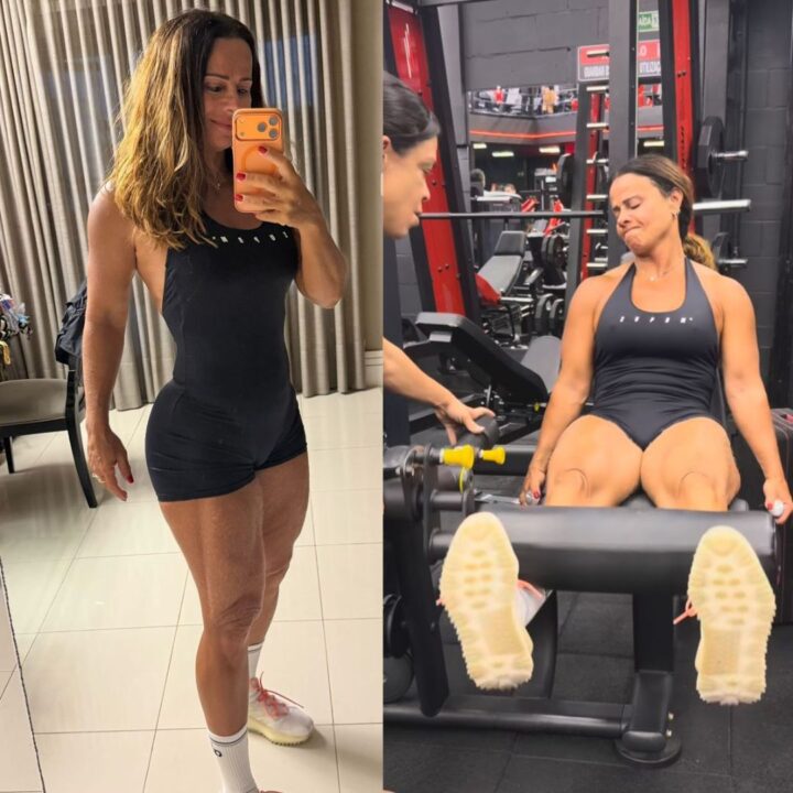 Viviane Araújo retoma treinos após dias de descanso no Ceará: ‘Bora perder os dois quilinhos adquiridos’