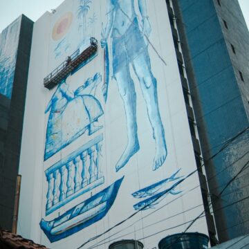 Salvador ganha mega mural inspirado em Gilberto Gil na Barra