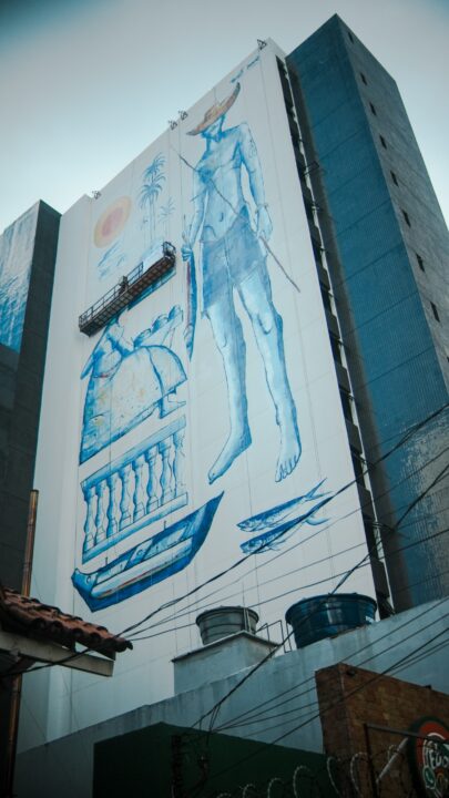 Salvador ganha mega mural inspirado em Gilberto Gil na Barra