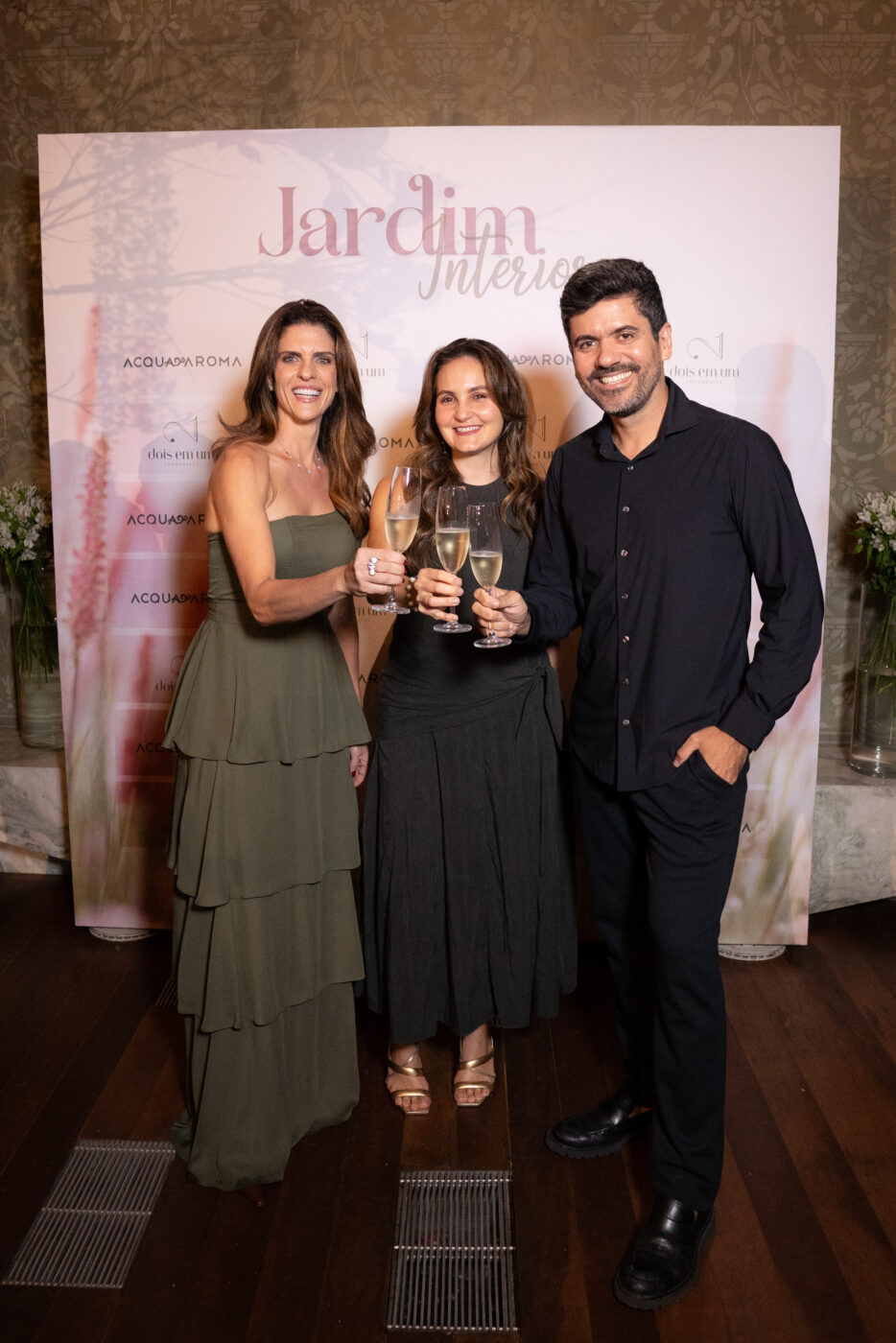 Lhais Brugni, Nayana Pedreira e Alexandre Huang