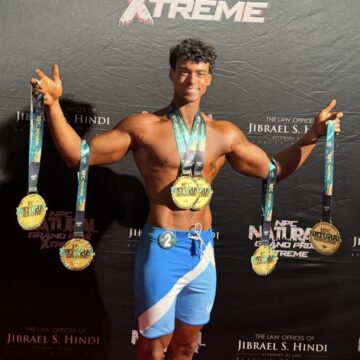 Victor Alexandre comemora sucesso em campeonato de fisiculturismo nos EUA: ‘Meses de preparação’
