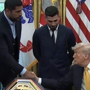 Donald Trump faz elogio a lutador brasileiro ao anunciar UFC na Casa Branca: ‘Enorme’