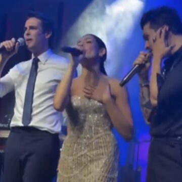 Kaká surpreende ao cantar com Luan Santana em festa de 15 anos da filha