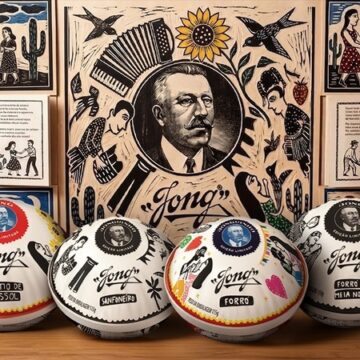 Xilogravuras de J. Borges estampam latas colecionáveis de queijo do reino no São João
