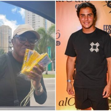 Vendedora ambulante se emociona após ter o trabalho divulgado por Marcelo Sangalo