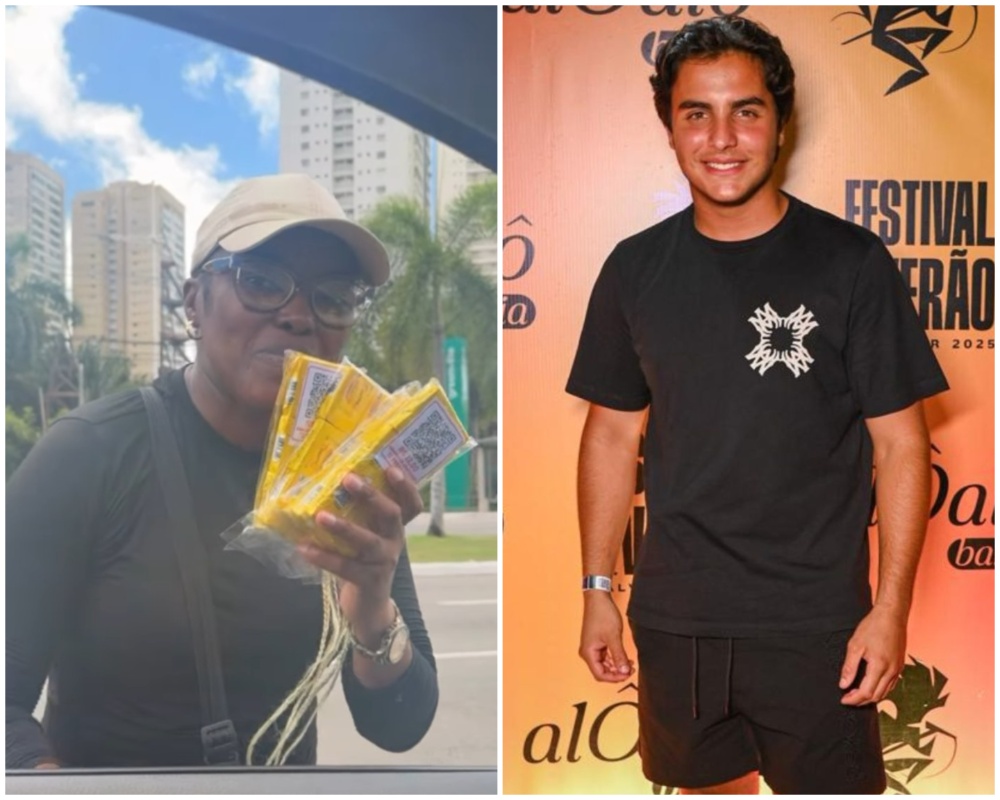 Vendedora ambulante se emociona após ter o trabalho divulgado por Marcelo Sangalo