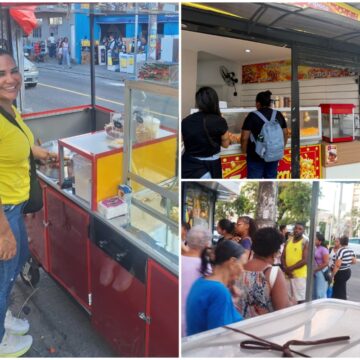 Baiana faz sucesso vendendo pipocas ‘diferentonas’ com bacon, camarão e até pimenta em Salvador