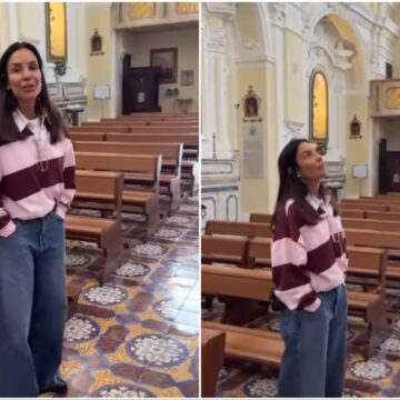 Ivete emociona ao cantar ‘Quando a Chuva Passar’ acapella em igreja; veja vídeo