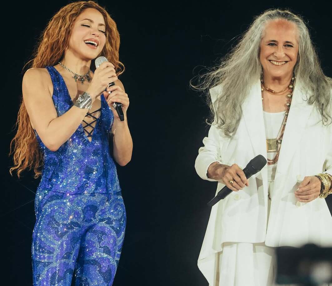Shakira e Maria Bethânia trocam mensagens carinhosas após show histórico no Rio