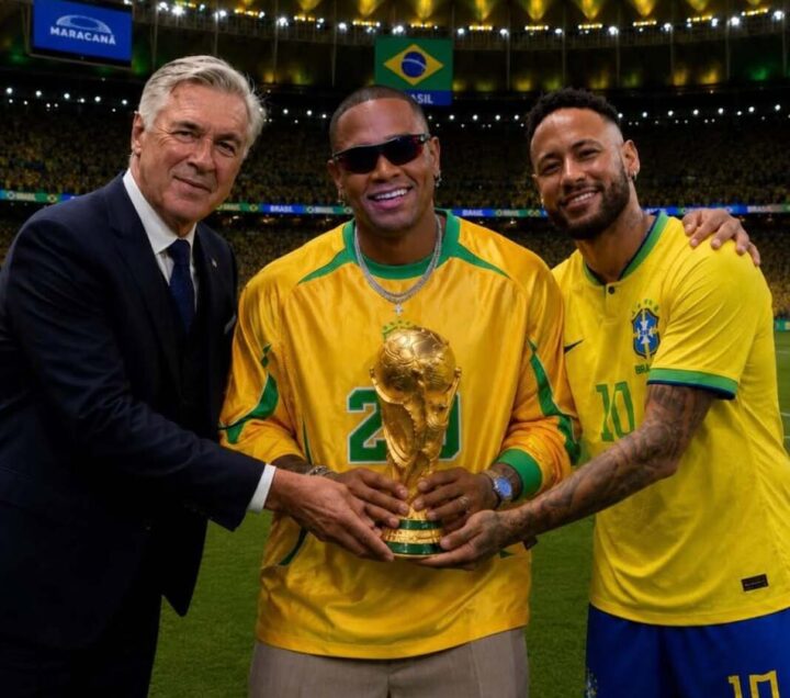 Léo Santana relembra encontro com Ancelotti no Carnaval de Salvador e celebra convocação de Neymar