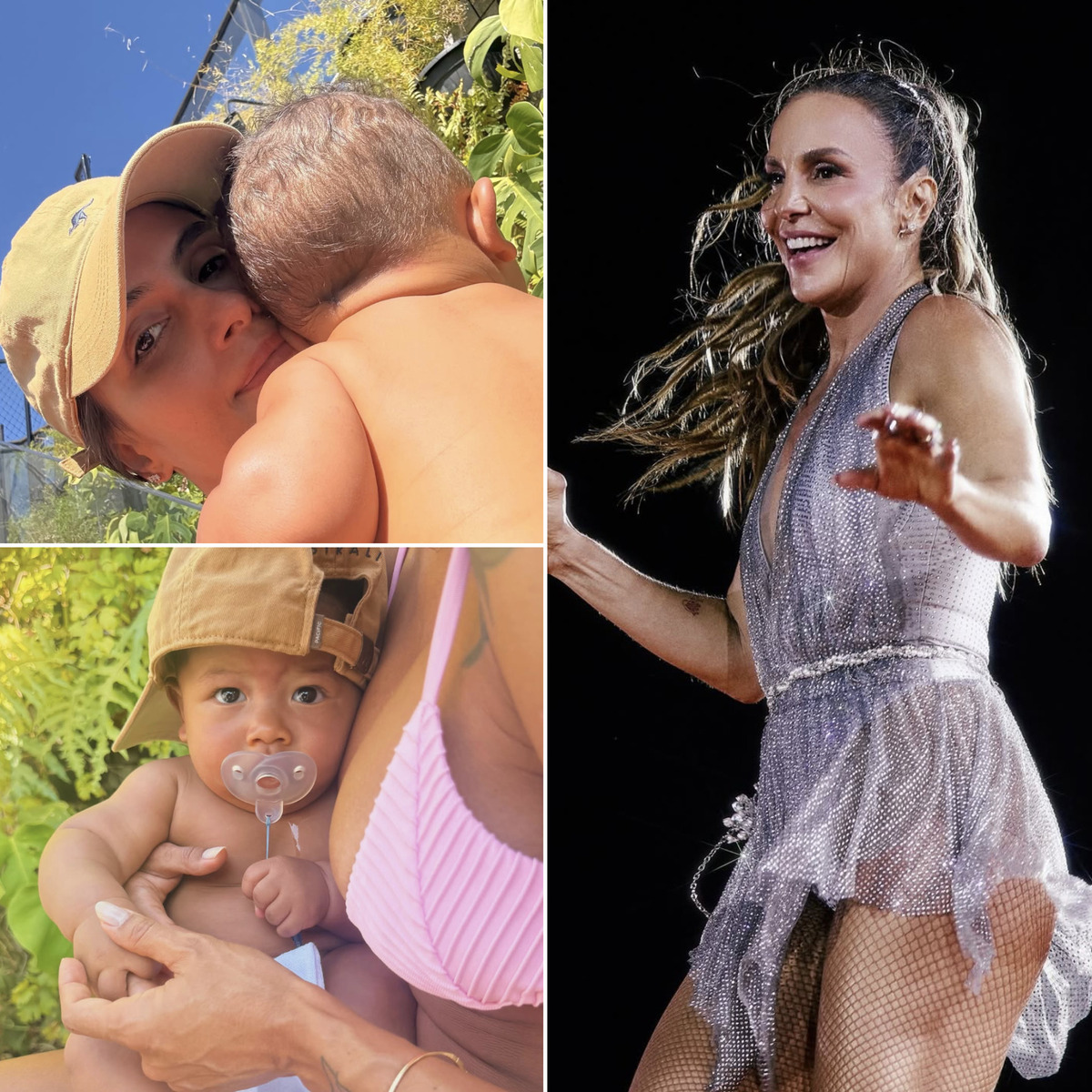 Carol Peixinho compartilha cliques fofos com o filho Bento e ganha elogio de Ivete Sangalo