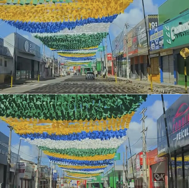 Santo Antônio de Jesus ganha decoração junina em homenagem a Copa do Mundo; veja