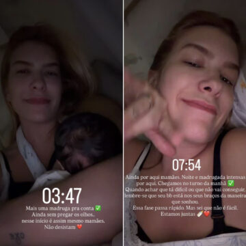 Lore Improta desabafa sobre primeira noite com o filho Levi em casa: “Ainda sem pregar os olhos”