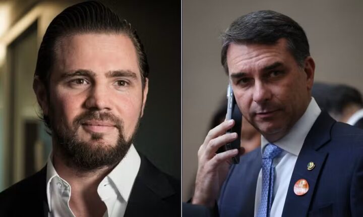 Após negar ligação, Flávio Bolsonaro é citado em negociação milionária com Vorcaro para filme sobre ex-presidente