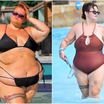 Thais Carla posa de biquíni após revelar que já perdeu 100kg; veja fotos
