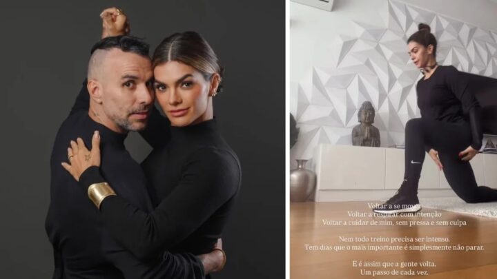 Kelly Key retoma rotina de treinos após AVC do marido: ‘Voltar a cuidar de mim’