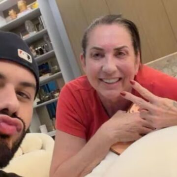 Zé Felipe posta foto com ex-sogra, mãe de Virginia Fonseca