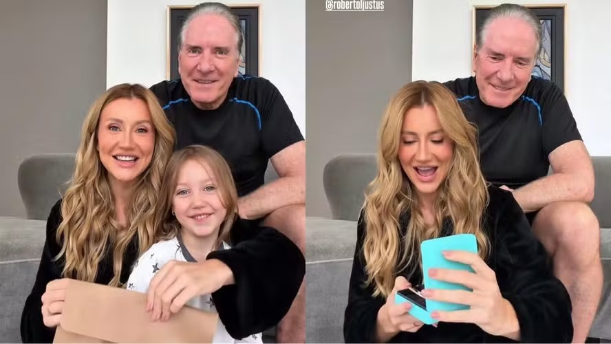 Ana Paula Siebert ganha joia mesmo após filha optar por bijuteria: ‘Papai não perde discussão’