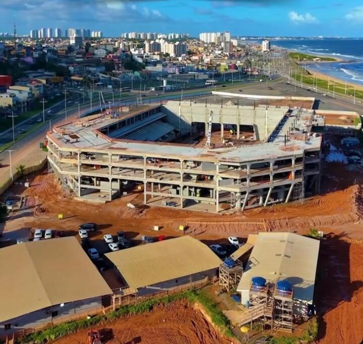 Prefeitura de Salvador atualiza obras da Arena Multiuso na Boca do Rio; veja novas imagens