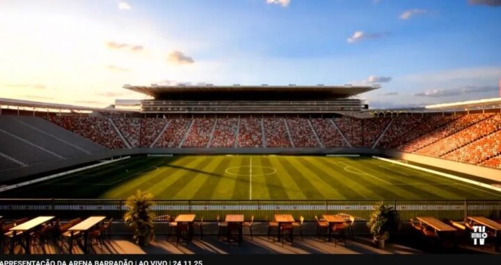 Vitória apresenta projeto da Arena Barradão com capacidade para até 60 mil pessoas e investimento de quase R$ 500 mi