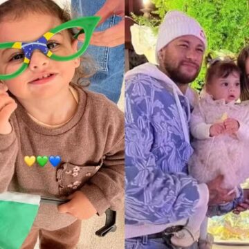 Helena, filha de Neymar e Amanda Kimberlly, comemora convocação do pai para a Copa do Mundo