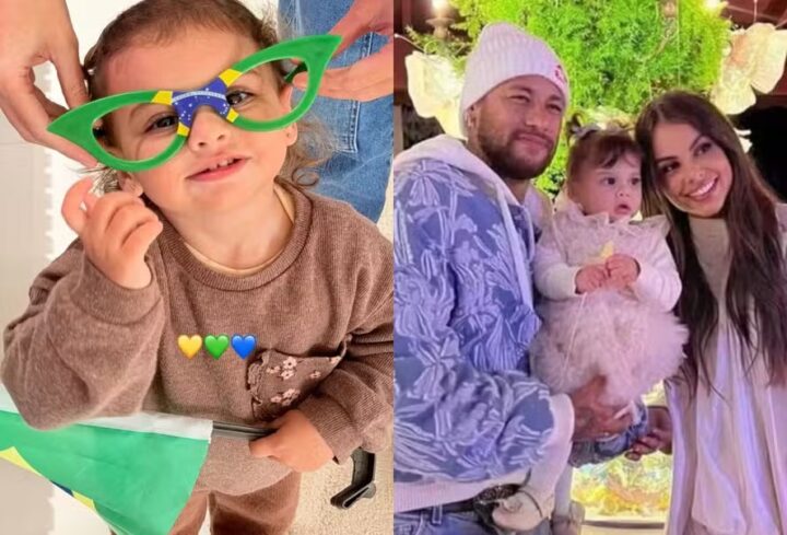 Helena, filha de Neymar e Amanda Kimberlly, comemora convocação do pai para a Copa do Mundo