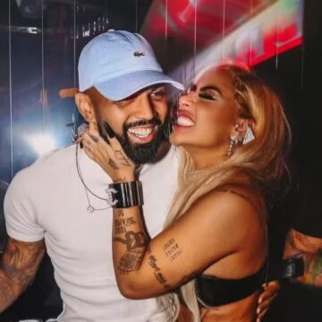 Rafaella, irmã de Neymar, posta foto rara do namorado, Gabigol