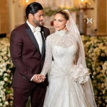 Hulk se declara para a esposa Camila Ângelo, sobrinha da ex, e fala em amor ‘pro resto da vida’
