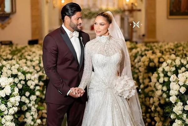 Hulk se declara para a esposa Camila Ângelo, sobrinha da ex, e fala em amor ‘pro resto da vida’